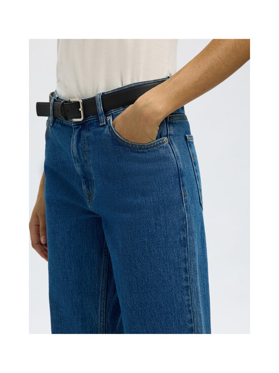 Selected - SlwStraight Bea-Kori Mid Waist -farkut - MEDIUM BLUE DENIM DETAIL:203 | Stockmann - photo 5