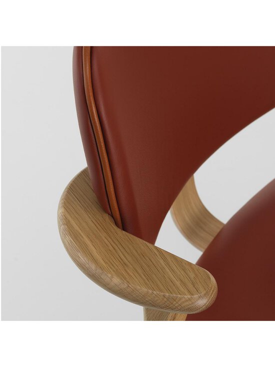 Artek - Domus-tuoli istuin- ja selkänojaverhoiltu Spectrum-nahka terracotta / lakattu tammi - BROWN | Stockmann - photo 3