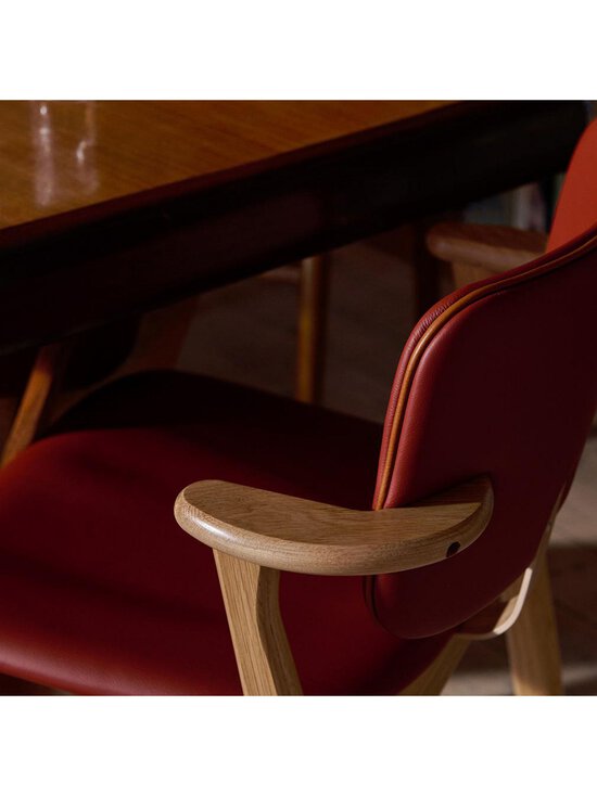 Artek - Domus-tuoli istuin- ja selkänojaverhoiltu Spectrum-nahka terracotta / lakattu tammi - BROWN | Stockmann - photo 6