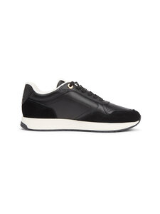 Tommy Hilfiger - Monogram Mix Material Runner -sneakerit - BDS BLACK | Stockmann