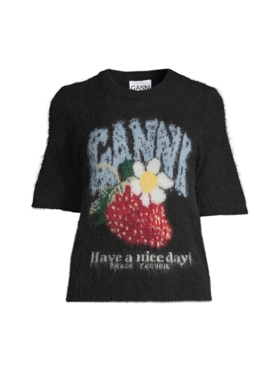 Ganni - Fine Brushed Alpaca -neulepusero - 099 BLACK | Stockmann - photo 1