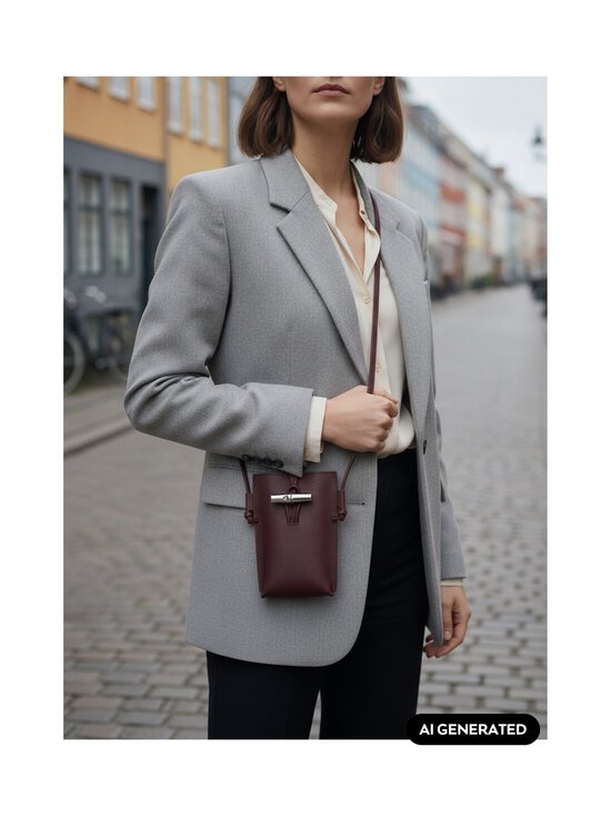 Longchamp - Le Roseau -puhelinlaukku - 009 BURGUNDY | Stockmann - photo 3