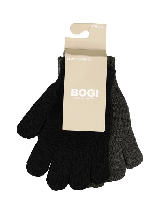 Bogi - Bean Magic cimdi 2-pāri - BLACK COMBO (DK GREY MEL,BLACK) | Stockmann - photo 3