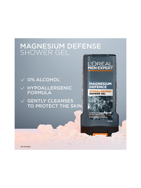 L'Oréal Paris - Men Expert Magnesium Defense Hypoallergenic -suihkugeeli, 300 ml - NOCOL | Stockmann - photo 4