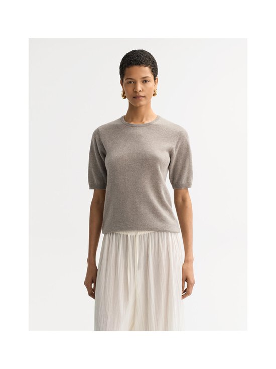 Soft Goat - Crewneck- lyhythihainen neulepusero - GREIGE | Stockmann - photo 2