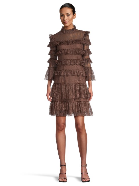 Malina - Carmine Frill Lace -mekko - DARK BROWN | Stockmann - photo 2
