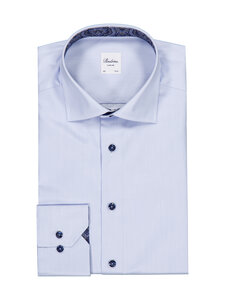 Stenströms - Slimline Contrast -kauluspaita - 102 LIGHT BLUE STRIPE | Stockmann