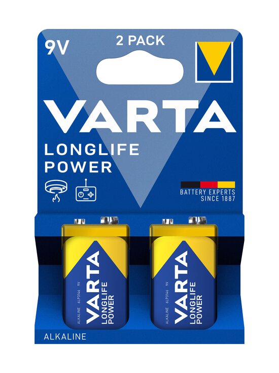 Varta - Longlife Power 9V -paristo 2 kpl - BLUE | Stockmann - photo 1