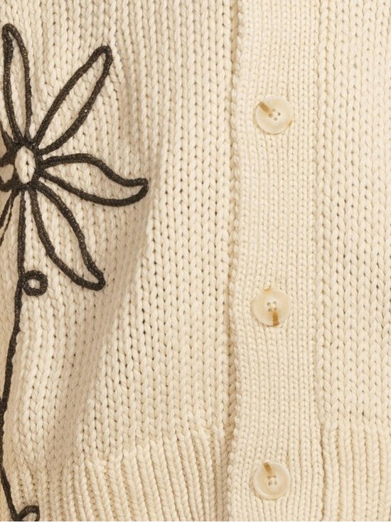 NN.07 - Mika Flower -neuletakki - 020 ECRU | Stockmann - photo 4