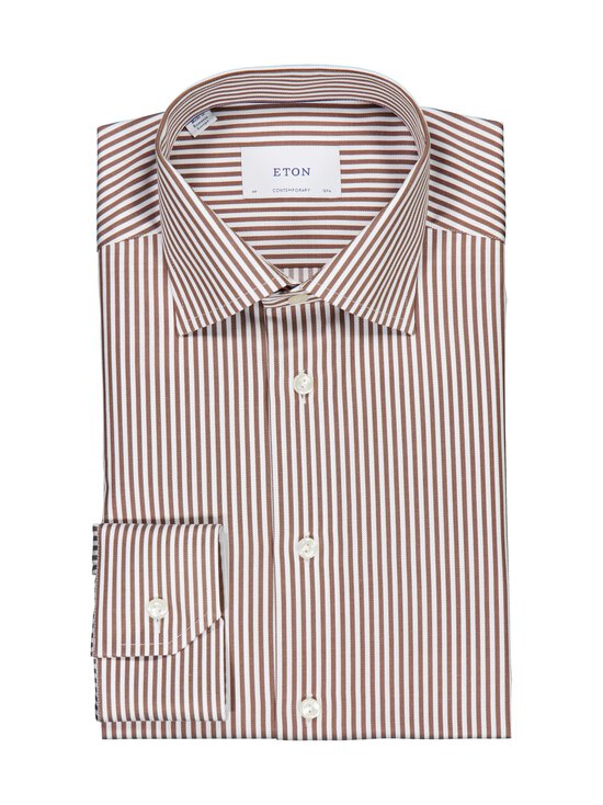 Eton - Contemporary Fit Bengal Striped Signature Twill -kauluspaita - 57 RED | Stockmann - photo 1