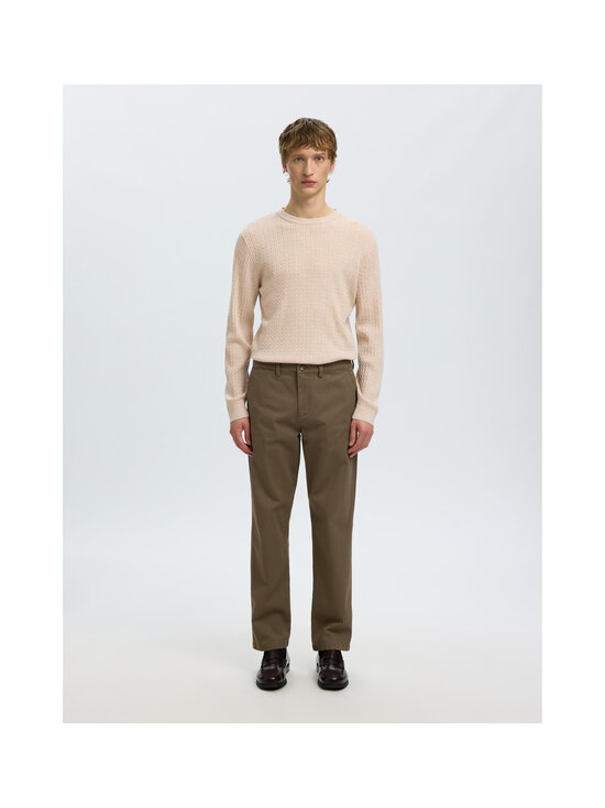 Selected - Meriinovillane palmikmustriga kudum SlmTray Merino Cable - OATMEAL | Stockmann - photo 3