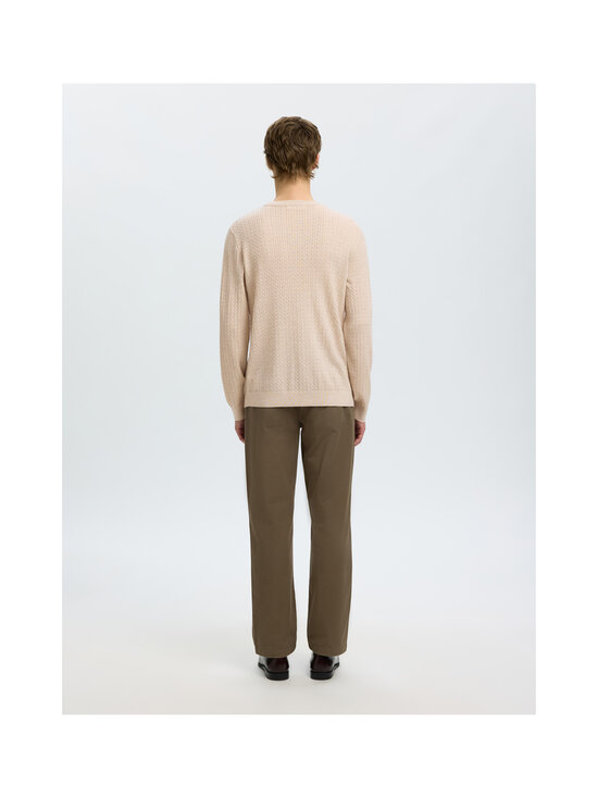 Selected - Meriinovillane palmikmustriga kudum SlmTray Merino Cable - OATMEAL | Stockmann - photo 4