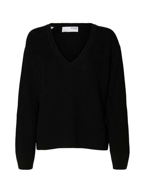 SlfThea Deep V-Neck merīnvilnas džemperis