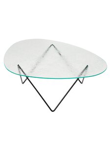 Gubi - Pedrera-sohvapöytä 106 x 86 cm musta / kirkas strukturoitu lasi - TRANSPR | Stockmann