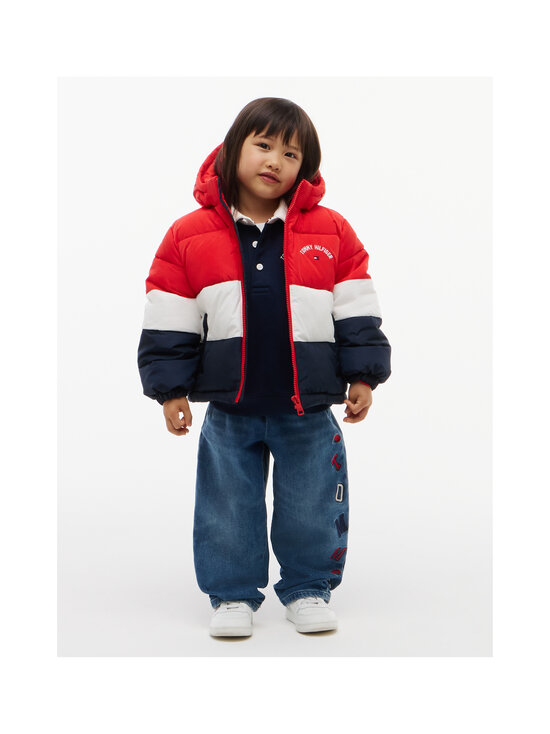 Tommy Hilfiger - Colour Block Puffer stepēta jaka - XL7 RED GLARE COLBLOCK | Stockmann - photo 2