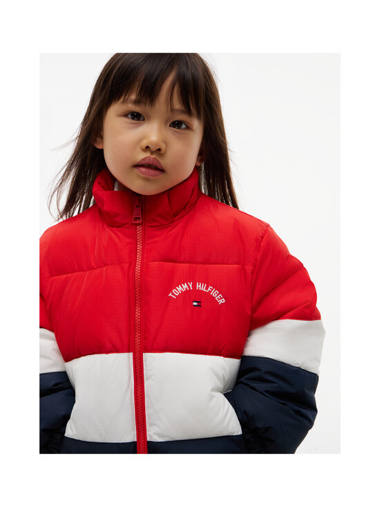 Tommy Hilfiger - Colour Block Puffer stepēta jaka - XL7 RED GLARE COLBLOCK | Stockmann - photo 3