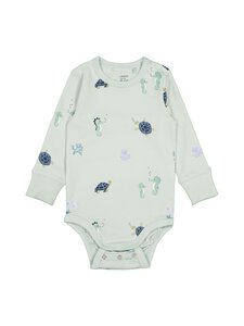 Lindex - Pitkähihainen body - 1668 LIGHT DUSTY TURQUOISE | Stockmann
