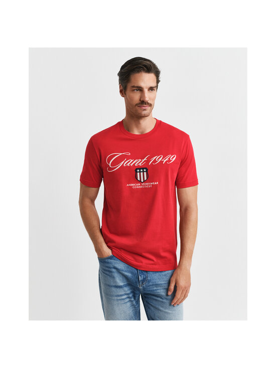 GANT - Graphic T-krekls - 630 RUBY RED | Stockmann - photo 2