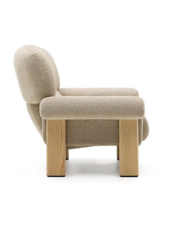 Kave Home - Cabana-nojatuoli Night-kangas beige / saarni - BEIGE | Stockmann - photo 2