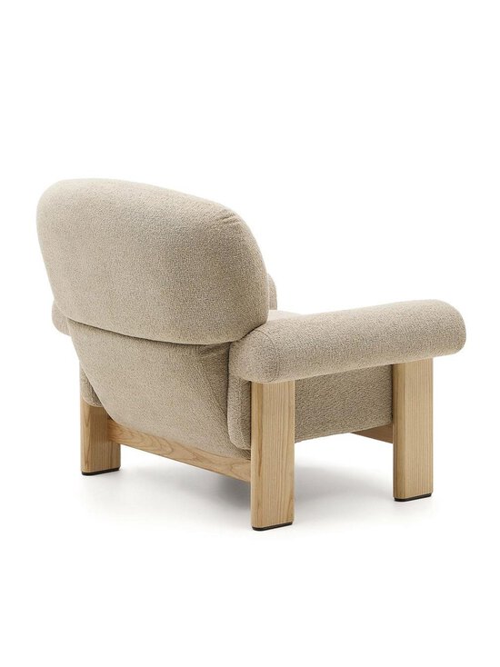 Kave Home - Cabana-nojatuoli Night-kangas beige / saarni - BEIGE | Stockmann - photo 3