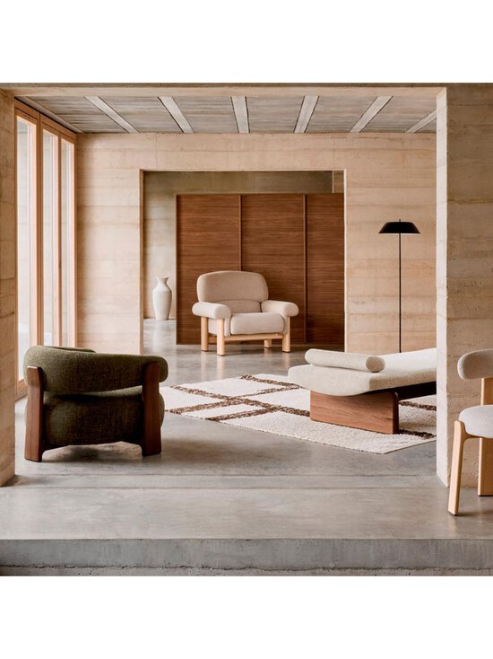 Kave Home - Cabana-nojatuoli Night-kangas beige / saarni - BEIGE | Stockmann - photo 4