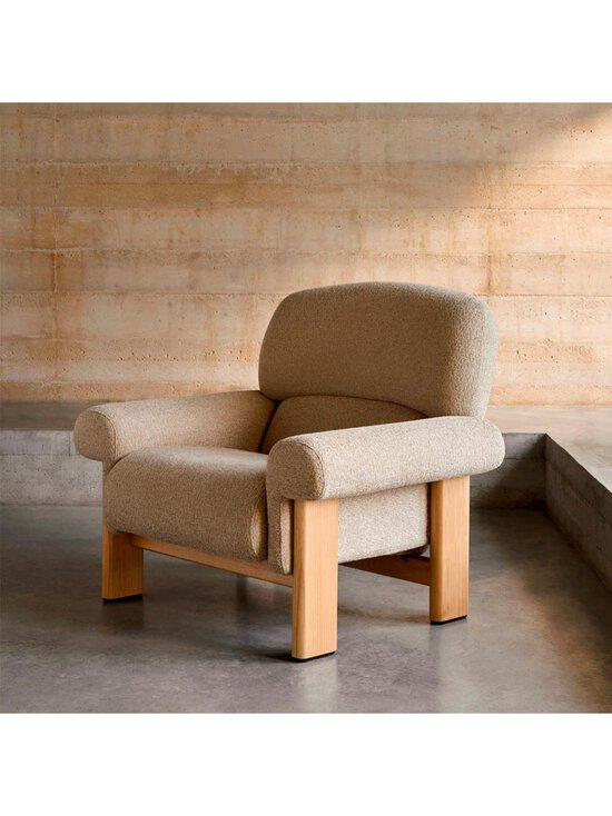 Kave Home - Cabana-nojatuoli Night-kangas beige / saarni - BEIGE | Stockmann - photo 5