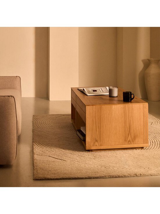 Kave Home - Alguema-sohvapöytä tammi 140 x 60 cm - BROWN | Stockmann - photo 7