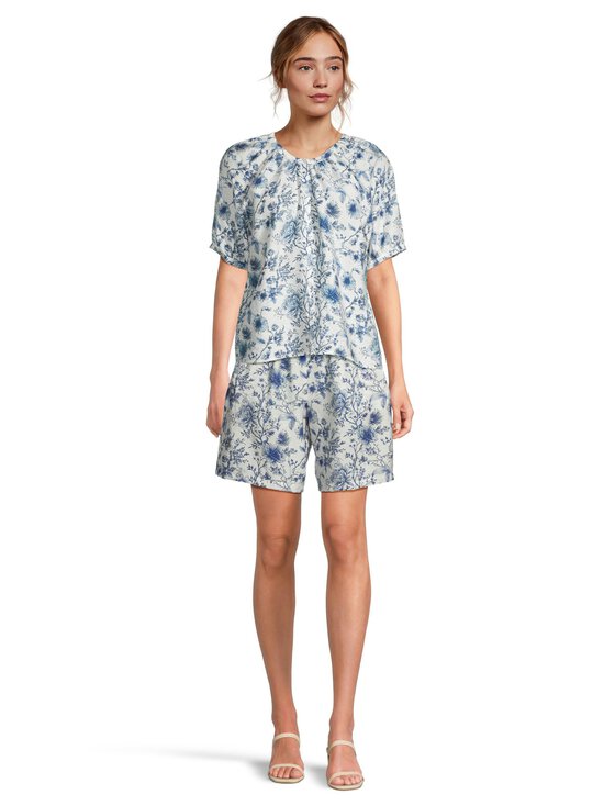 NOOM - Tiara-shortsit - BLUE/OFFWHITE FLOWER PRINT | Stockmann - photo 3