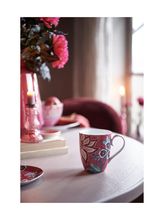 PIP Studio - Flower Festival -mukisetti 350 ml - DARK PINK - photo 2 PIP Studio - Flower Festival -mukisetti 350 ml - DARK PINK | Stockmann - photo 2