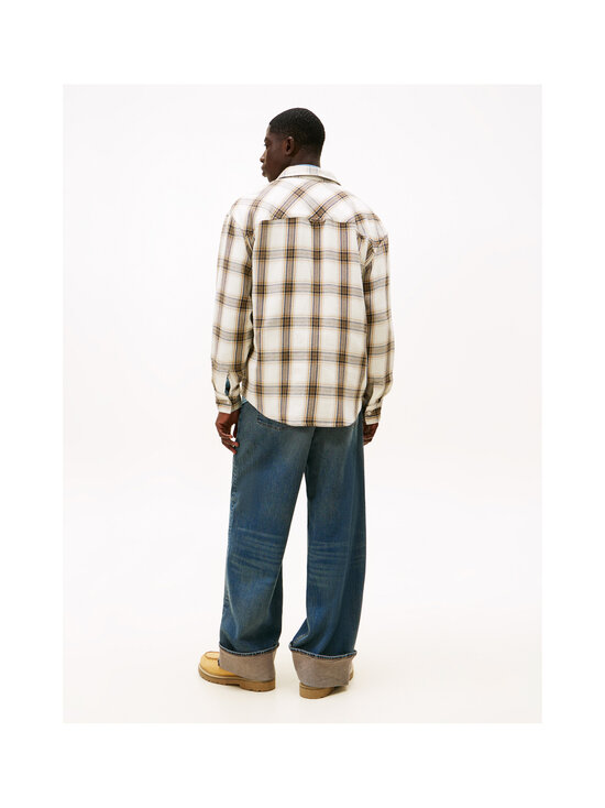 Tommy Jeans - Relaxed Check Brushed -kauluspaita - YBH ANCIENT WHITE/CHECK | Stockmann - photo 4