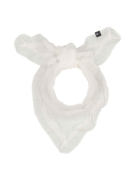 Fraas - Ruffle- puuvilla-silkkihuivi 42 x 100 cm - 021 WHITE | Stockmann - photo 2