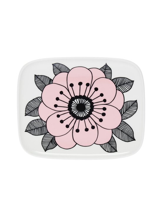 Marimekko - Leiva- ja salatitaldrik Kestit, 12 x 15 cm - WHITE, PINK, BLACK | Stockmann - photo 1