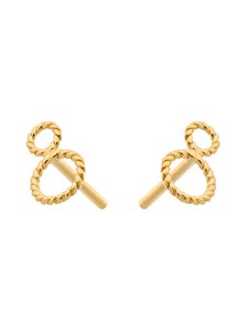 Pernille Corydon - Twisted-korvakorut - GOLD PLATED | Stockmann