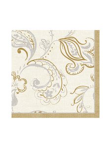 Duni - Golden Graze Cream -servetit 33 cm, 20 kpl - CREAM | Stockmann
