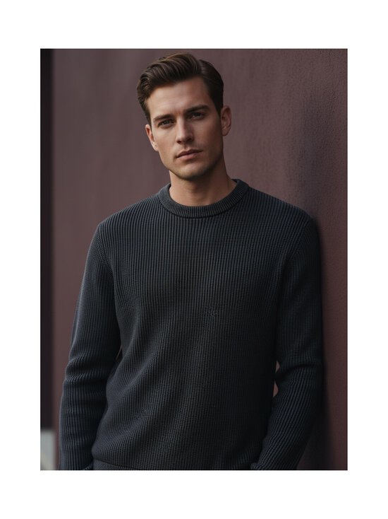 Jack & Jones - JjTanaka Crew Neck -neule - BLACK | Stockmann - photo 2