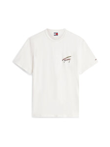 Tommy Jeans - Relaxed Novelty T-krekls - YBH ANCIENT WHITE | Stockmann