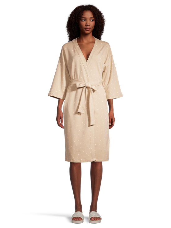 NOOM loungewear - Hommikumantel Ava - BEIGE/WHITE COMBO - photo 2 NOOM loungewear - Hommikumantel Ava - BEIGE/WHITE COMBO | Stockmann - photo 2