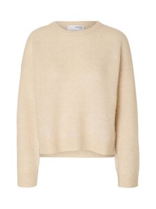 Selected - SlfSia Ras -neulepusero - BIRCH DETAIL:MELANGE | Stockmann