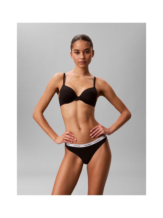 Calvin Klein Underwear - Thong-alushousut 3 -pack - 3RN BLACK/ CLASSIC WHITE/ ANIMAL MIRROR | Stockmann - photo 2