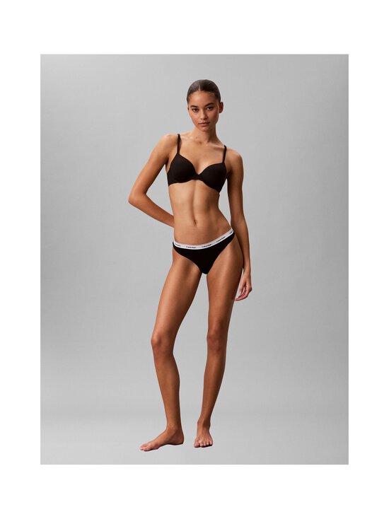 Calvin Klein Underwear - Thong-alushousut 3 -pack - 3RN BLACK/ CLASSIC WHITE/ ANIMAL MIRROR | Stockmann - photo 5