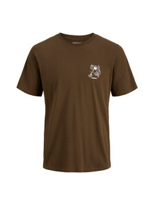Jack & Jones - JjBrewy Crew Neck t-krekls - COCOA | Stockmann