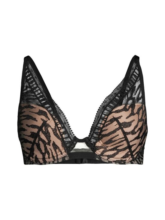 Initials Zebra Plunge Foam Bra -rintaliivit