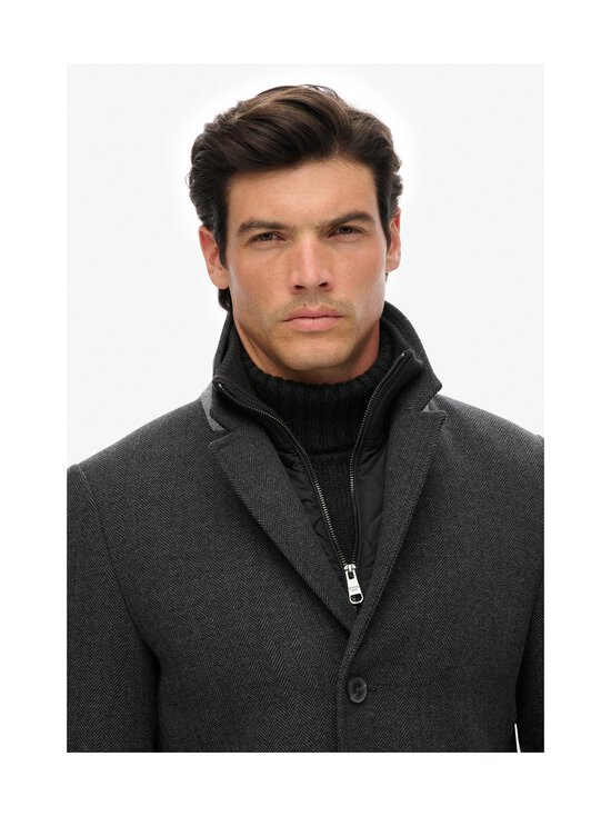 Superdry - Tailored 2 In 1 Town -villakangastakki - GAQ DARK GREY HERRINGBONE | Stockmann - photo 5