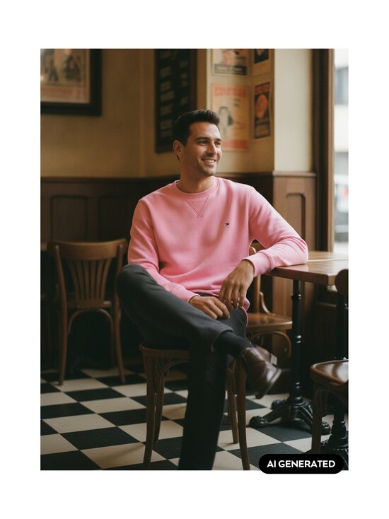 Tommy Hilfiger - Ess Seasonal Fleece -collegepaita - TOX SYNTHETIC BLUSH | Stockmann - photo 6