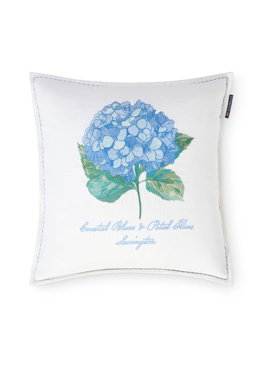 Lexington - Floral Embroidered -tyynynpäällinen 50 x 50 cm - WHITE/GREEN/BLUE | Stockmann - photo 1