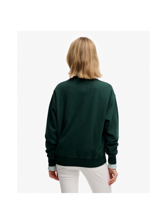 Superdry - Crest Loose Crew -collegepaita - 8UM DARK PINE GREEN | Stockmann - photo 3