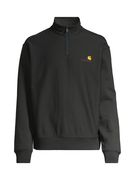 Carhartt WIP - Half Zip American Script -collegepaita - 3T6XX RAVEN /--- | Stockmann - photo 1