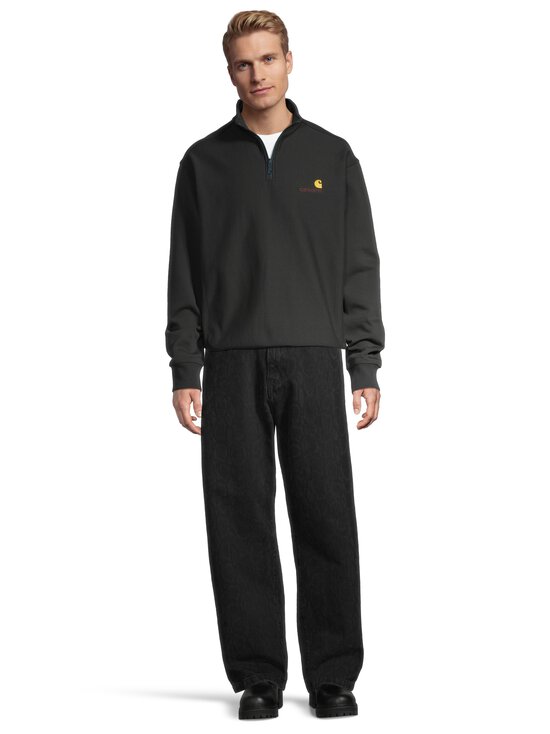 Carhartt WIP - Half Zip American Script -collegepaita - 3T6XX RAVEN /--- | Stockmann - photo 2