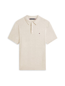 Tommy Hilfiger - Essential Cotton -pikeeneulepaita - RE5 SANDALWOOD HEATHER | Stockmann