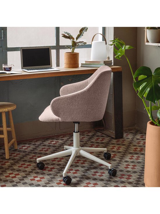 Kave Home - Einara-työtuoli - MUSTA,VAALEANPUNAINEN,VALKOINEN | Stockmann - photo 5